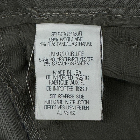 Theory Ashleen Tailor Wool Blend Pants. Gray. Size 4. hemmed to 27” inse… - Picture 7 of 11